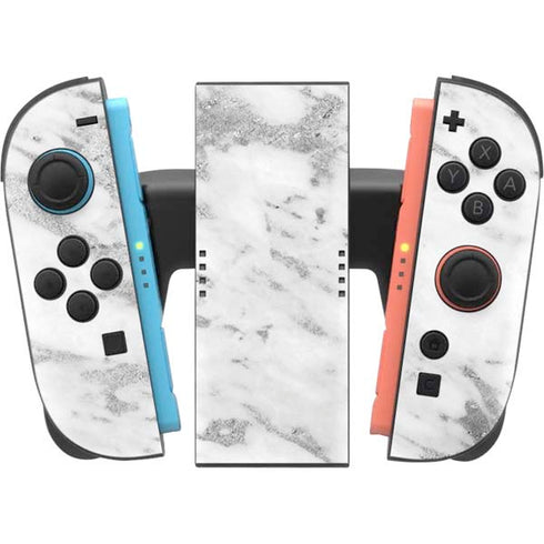 Silver Marble Nintendo Switch 2 (2025) Joy-Con Controller Skin