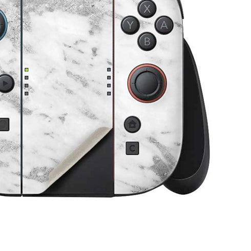 Silver Marble Nintendo Switch 2 (2025) Joy-Con Controller Skin