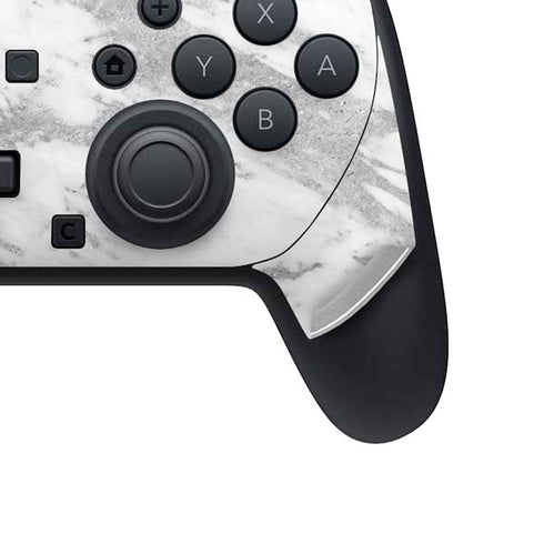 Silver Marble Nintendo Switch 2 (2025) Pro Controller Skin