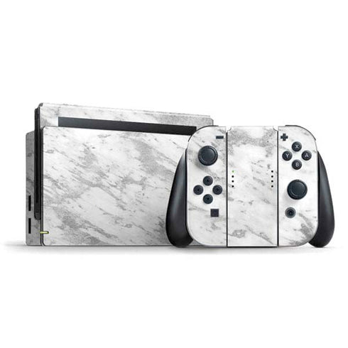 Silver Marble Nintendo Skins