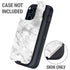 Silver Marble Otterbox Defender iPhone Skin