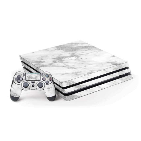 Silver Marble PlayStation PS4 Skins