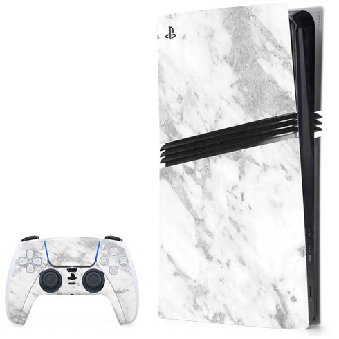Silver Marble PlayStation PS5 Skins
