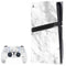 Silver Marble PS5 Pro Disk Bundle Skin