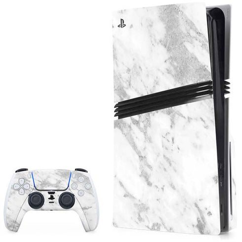 Silver Marble PlayStation PS5 Skins