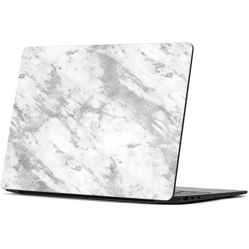 Silver Marble Surface Laptop 7 13.8in Skin