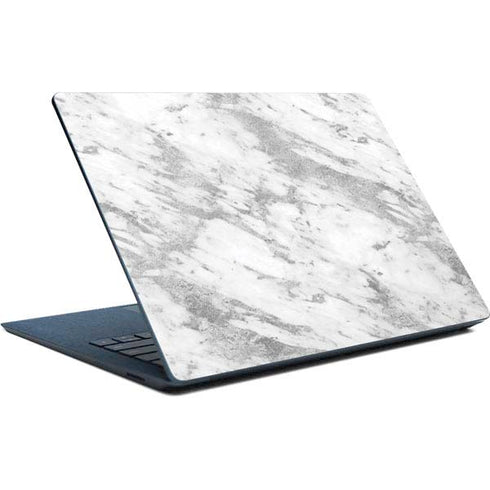 Silver Marble Surface Laptop Skin
