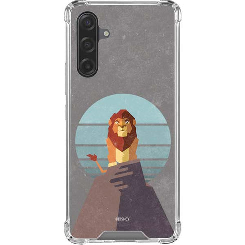 Disney The Lion King Simba On Pride Rock Galaxy A17 Clear Case
