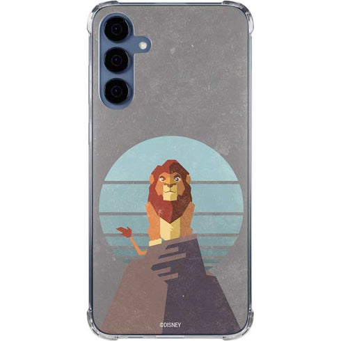 Disney The Lion King Simba On Pride Rock Galaxy A55 5G Clear Case