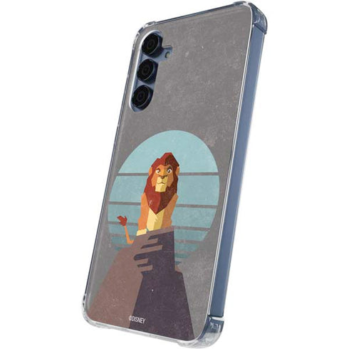 Disney The Lion King Simba On Pride Rock Galaxy A55 5G Clear Case