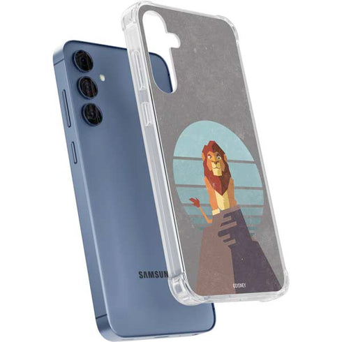 Disney The Lion King Simba On Pride Rock Galaxy A55 5G Clear Case