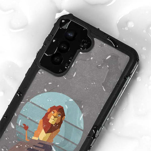 Disney The Lion King Simba On Pride Rock Galaxy S24 Plus Waterproof Case
