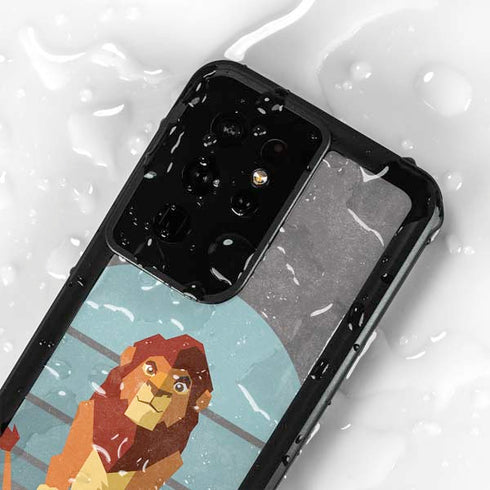 Disney The Lion King Simba On Pride Rock Galaxy S24 Ultra Waterproof Case
