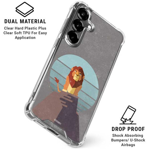 Disney The Lion King Simba On Pride Rock Galaxy S26 Plus Clear Case