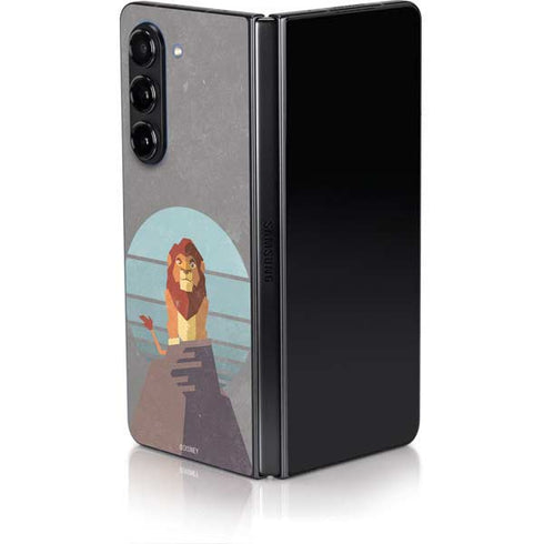 Disney The Lion King Simba On Pride Rock Galaxy Z Fold5 5G Skin