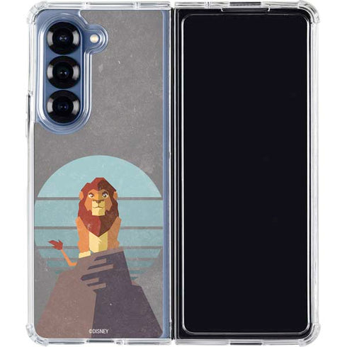 Disney The Lion King Simba On Pride Rock Galaxy Z Fold6 Clear Case