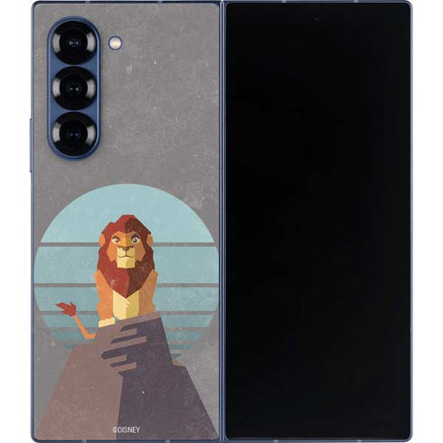 Disney The Lion King Simba On Pride Rock Galaxy Z Fold6 Skin