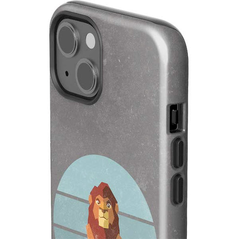 Disney The Lion King Simba On Pride Rock iPhone 15 Impact Case