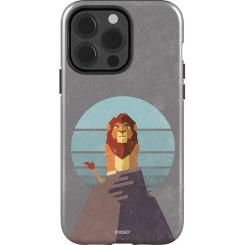 Disney The Lion King Simba On Pride Rock iPhone 15 Pro Impact Case