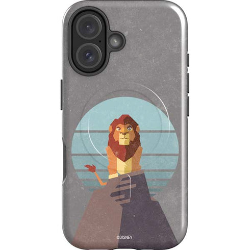 Disney The Lion King Simba On Pride Rock iPhone 16 Plus Magsafe Impact Case