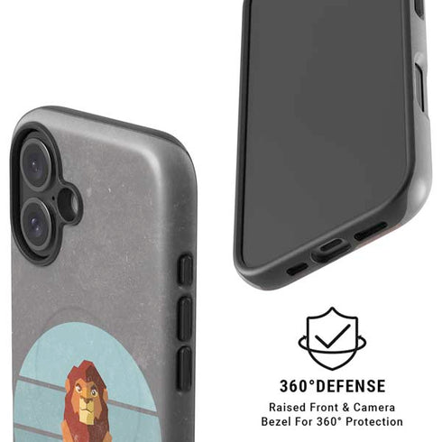 Disney The Lion King Simba On Pride Rock iPhone 16 Plus Magsafe Impact Case