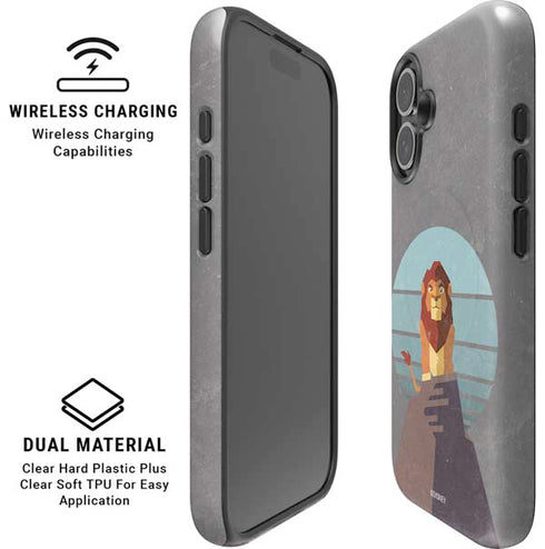 Disney The Lion King Simba On Pride Rock iPhone 16 Plus Magsafe Impact Case