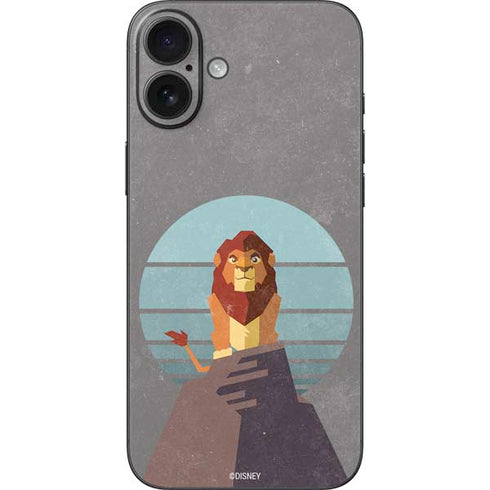 Disney The Lion King Simba On Pride Rock iPhone 16 Plus Skin