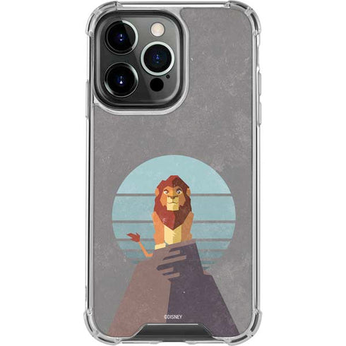Disney The Lion King Simba On Pride Rock iPhone 16 Pro Clear Case