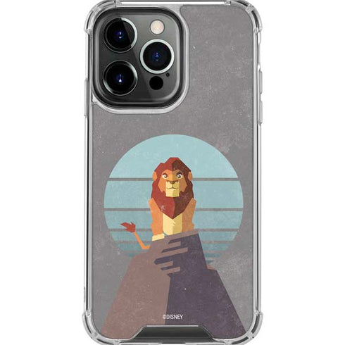 Disney The Lion King Simba On Pride Rock iPhone 16 Pro Max Clear Case