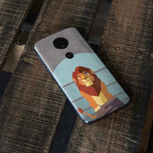Disney The Lion King Simba On Pride Rock Moto E5 Plus Skin
