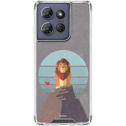 Disney The Lion King Simba On Pride Rock Moto G 5G (2025) Clear Case