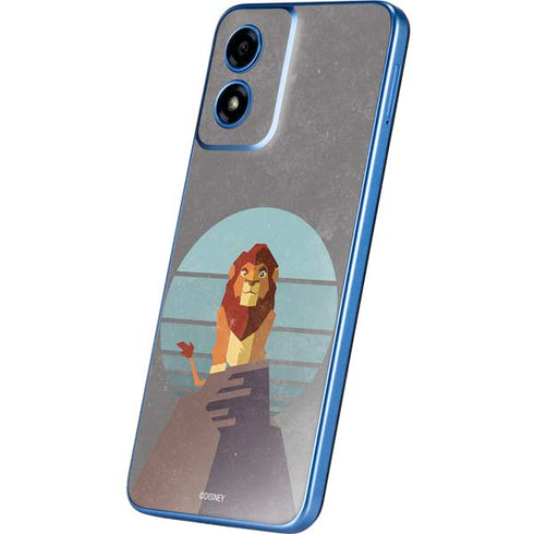 Disney The Lion King Simba On Pride Rock Moto G Play 4G (2024) Skin