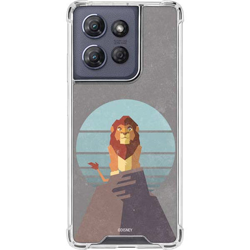 Disney The Lion King Simba On Pride Rock Moto G Stylus 5G (2025) Clear Case
