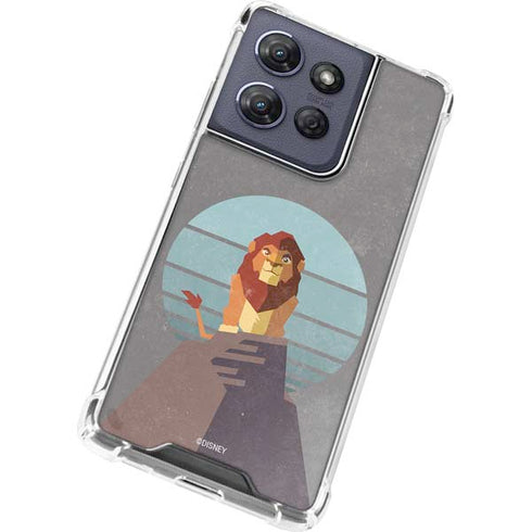 Disney The Lion King Simba On Pride Rock Moto G Stylus 5G (2025) Clear Case