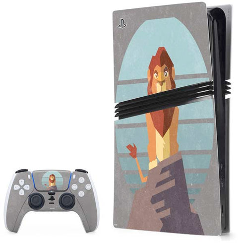 Disney The Lion King Simba On Pride Rock PS5 Pro Bundle Skin