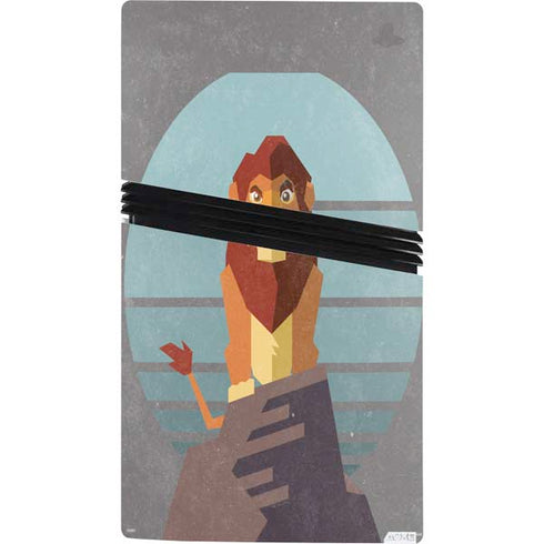 Disney The Lion King Simba On Pride Rock PS5 Pro Console Skin