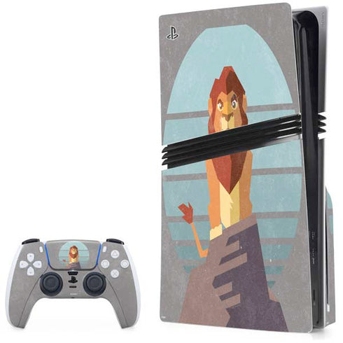 Disney The Lion King Simba On Pride Rock PlayStation PS5 Skins