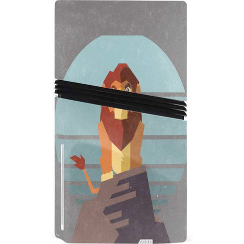 Disney The Lion King Simba On Pride Rock PS5 Pro Disk Bundle Skin