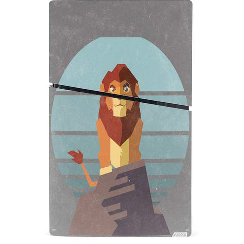 Disney The Lion King Simba On Pride Rock PS5 Slim Digital Edition Console Skin