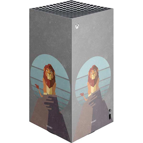Disney The Lion King Simba On Pride Rock XBox Series X Digital Edition Console Skin