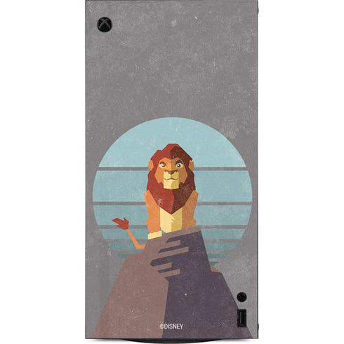 Disney The Lion King Simba On Pride Rock XBox Series X Digital Edition Console Skin