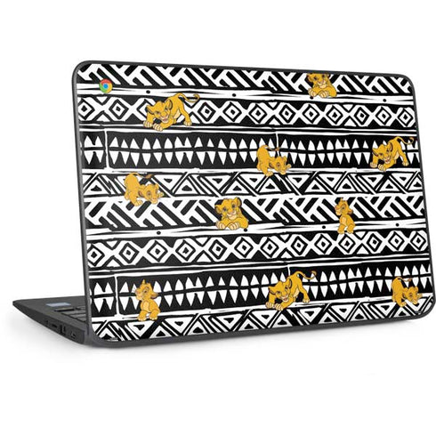 Disney The Lion King Simba Tribal Print HP Chromebook Skin