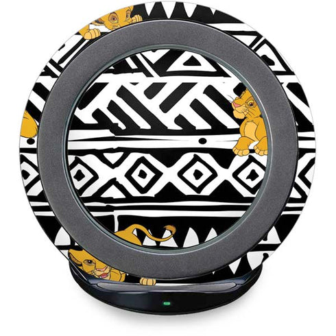 Disney The Lion King Simba Tribal Print Fast Charge Wireless Charging Stand Skin