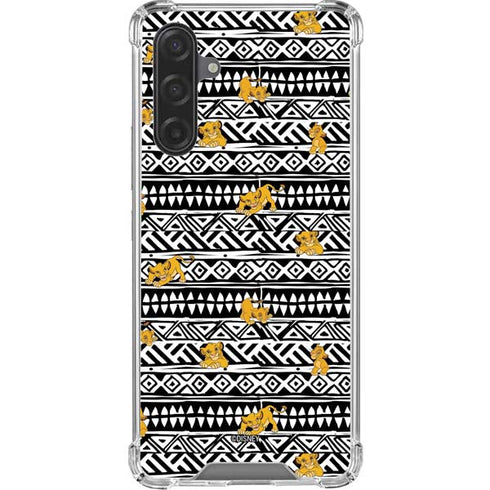 Disney The Lion King Simba Tribal Print Galaxy A17 Clear Case
