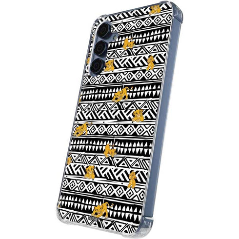 Disney The Lion King Simba Tribal Print Galaxy A35 5G Clear Case