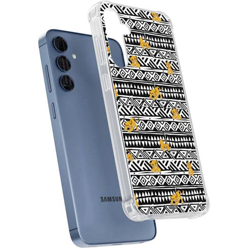 Disney The Lion King Simba Tribal Print Galaxy A55 5G Clear Case