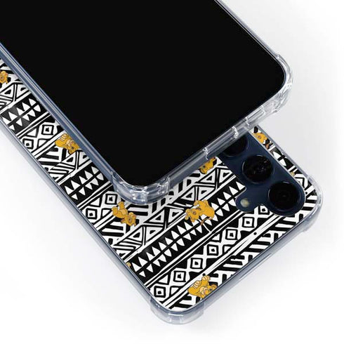 Disney The Lion King Simba Tribal Print Galaxy A55 5G Clear Case