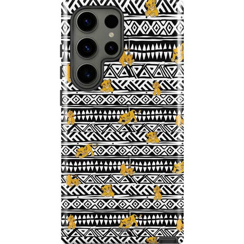 Disney The Lion King Simba Tribal Print Galaxy S23 Ultra Pro Case