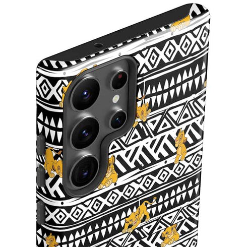 Disney The Lion King Simba Tribal Print Galaxy S23 Ultra Pro Case
