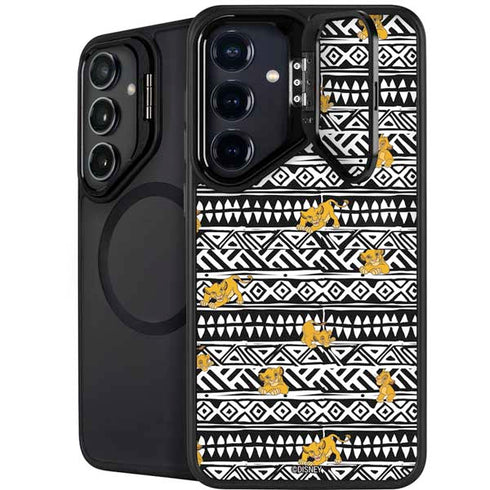 Disney The Lion King Simba Tribal Print Galaxy S25 Kickstand Case